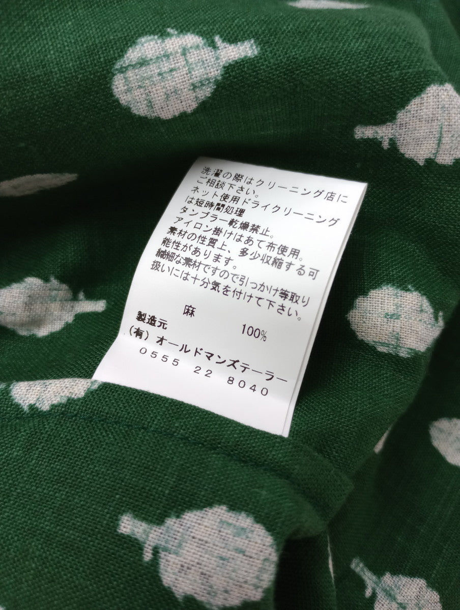 R&D.M.Co- オールドマンズテーラー ARTICHOKE  STRING  SKIRT アーティチョーク スカート グリーン【中古】