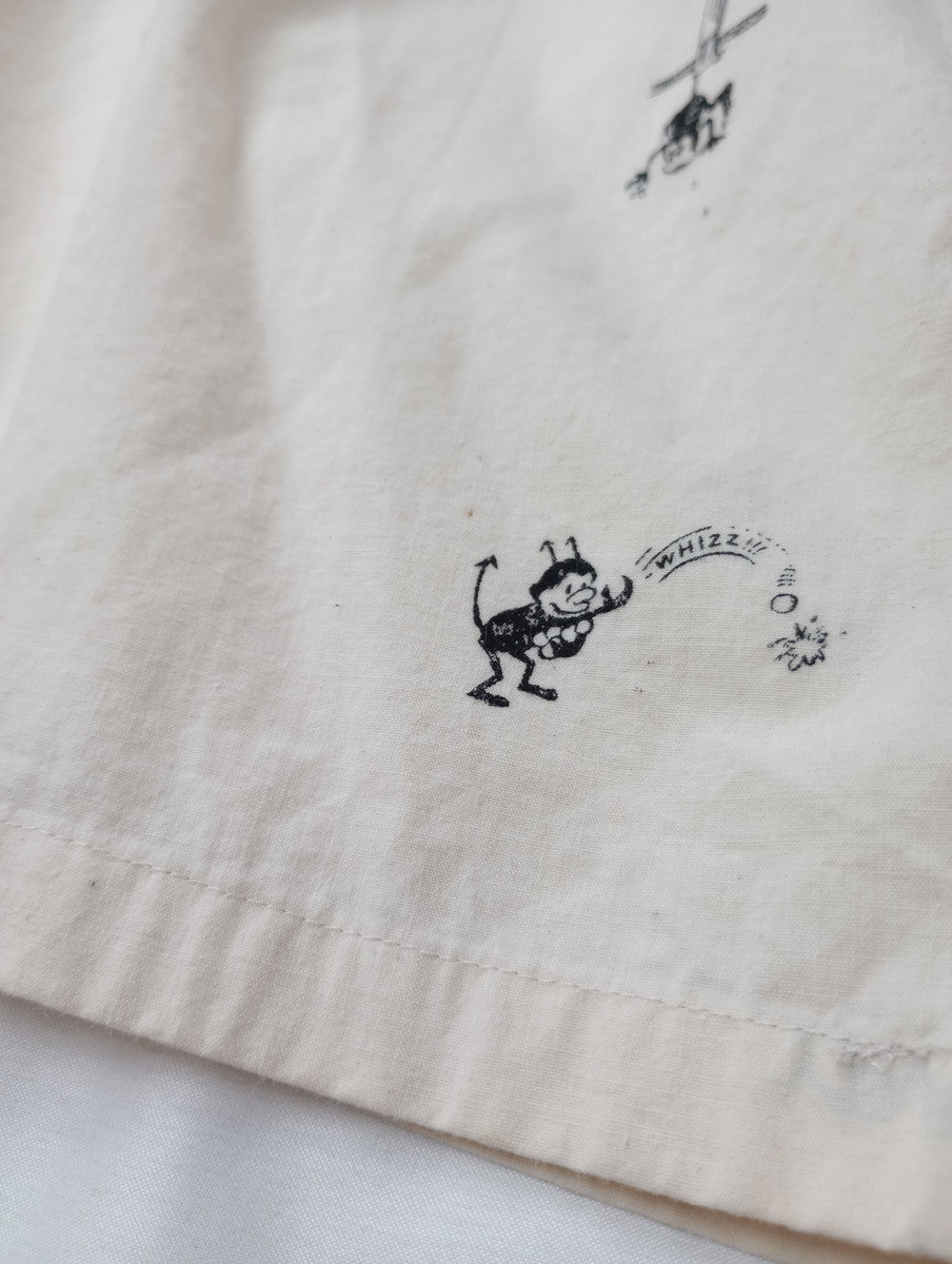 R&D.M.Co- オールドマンズテーラー BRIKIN PRINT サルエル イージーパンツ 生成り 【中古】