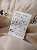 R&D.M.Co- オールドマンズテーラー BRIKIN PRINT サルエル イージーパンツ 生成り 【中古】