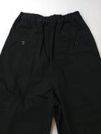 TRAVAIL MANUELトラヴァイユマニュアル コンパクトチノ 2タックワイドPTS パンツ 黒 ブラック  M 【中古】
