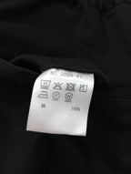 TRAVAIL MANUELトラヴァイユマニュアル コンパクトチノ 2タックワイドPTS パンツ 黒 ブラック  M 【中古】