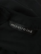 mizuiro ind ミズイロインド コットン リネン コクーン プルオーバー ブラウス 黒 ブラック 【中古】