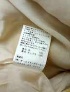 R&D.M.Co- オールドマンズテーラー ヘリンボーン 柄 ノーカラー コート イエロー 黄色  (14M＋1207)【中古】