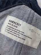 HARVESTY ハーベスティ コットン 10z デニム オーバーオール ネイビー  1 【中古】
