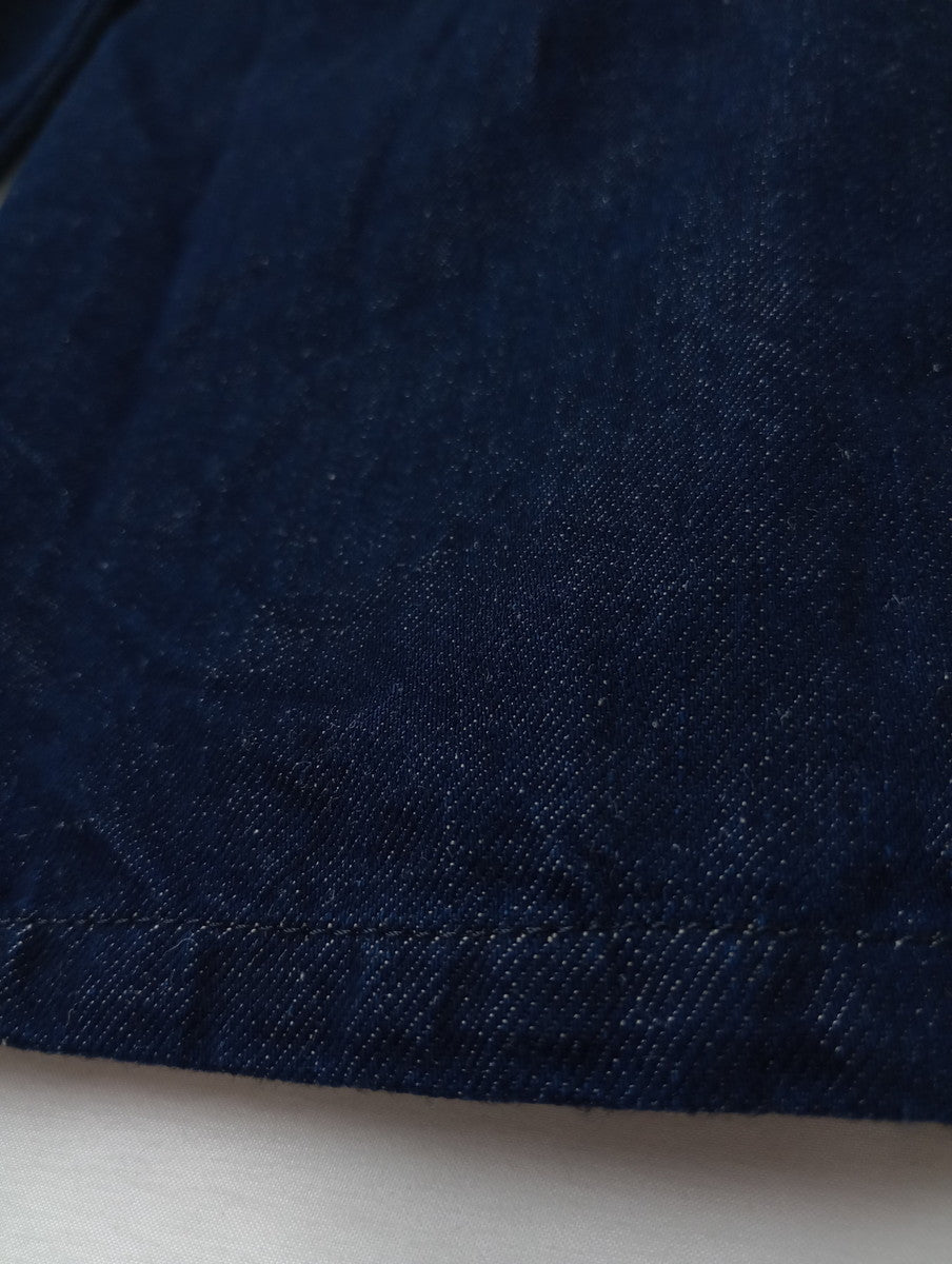 TRAVAIL MANUEL トラバイユ マニュアル コットンリネン デニム ユニティ パンツ 5072 ネイビー M 【中古】