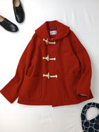 CHARPENTIER DE VAISSEAU シャルパンテイエ ドゥ ヴェッソ London Tradition Trisha Shawl Short Coat ダッフル ショート コート 赤 1(14M＋1071)【中古】