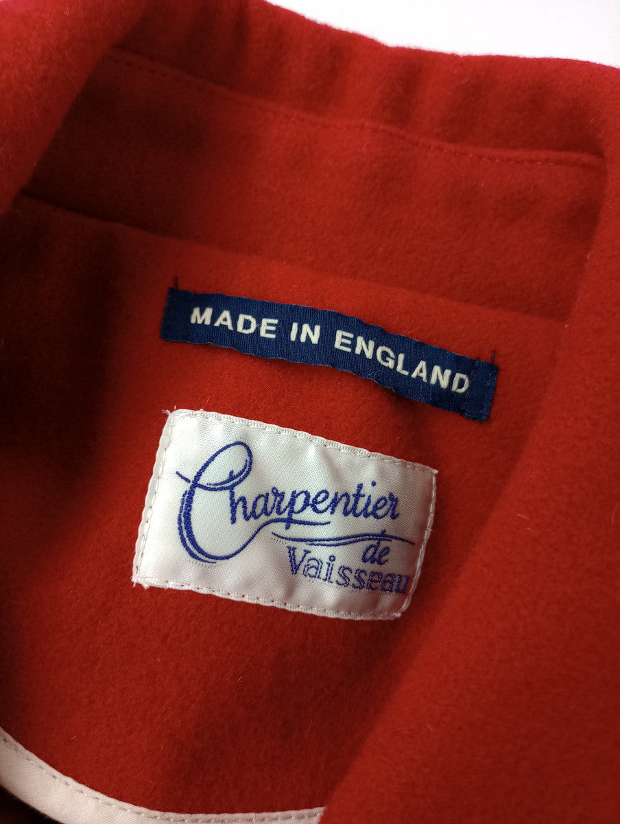 CHARPENTIER DE VAISSEAU シャルパンテイエ ドゥ ヴェッソ London Tradition Trisha Shawl Short Coat ダッフル ショート コート 赤 1(14M＋1071)【中古】