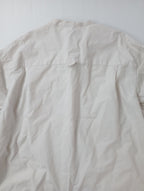 MHL.  エムエイチエル  マーガレットハウエル  COTTON RAMIE POPLIN SHIRT コットン ラミー ポプリン シャツ ブラウス 2  アイボリー 【中古】