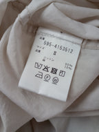 MHL.  エムエイチエル  マーガレットハウエル  COTTON RAMIE POPLIN SHIRT コットン ラミー ポプリン シャツ ブラウス 2  アイボリー 【中古】