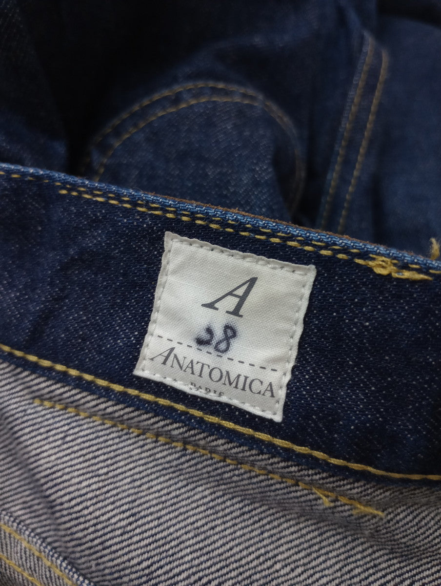ANATOMICA アナトミカ 618 MARILYN 2 マリリン2 デニム パンツ ネイビー  ブルー  28 【中古】