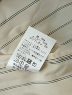 TICCA ティッカ ストライプ  スクエア ビッグシャツ  トップス アイボリー 2 【中古】