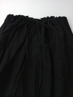 jujudhau ズーズーダウ  リネン コットン スカート  黒 ブラック 【中古】
