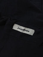 jujudhau ズーズーダウ  リネン コットン スカート  黒 ブラック 【中古】