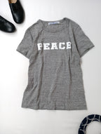 R&D.M.Co- オールドマンズテーラー PEACE Tシャツ 半袖  カットソー トップス グレー 【中古】