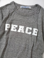 R&D.M.Co- オールドマンズテーラー PEACE Tシャツ 半袖  カットソー トップス グレー 【中古】
