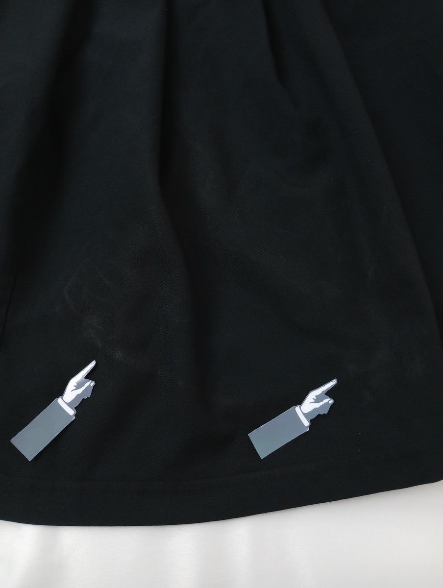 BLACK COMME des GARCONS ブラック・コム デ ギャルソンスカート 黒 ブラック  XS 【中古】
