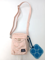 mina perhonen × PORTER ミナペルホネン ポーター tambourine VERTICALSHOULDERBAG タンバリンショルダーバッグ ピンク 【中古】