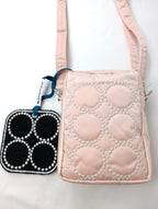 mina perhonen × PORTER ミナペルホネン ポーター tambourine VERTICALSHOULDERBAG タンバリンショルダーバッグ ピンク 【中古】