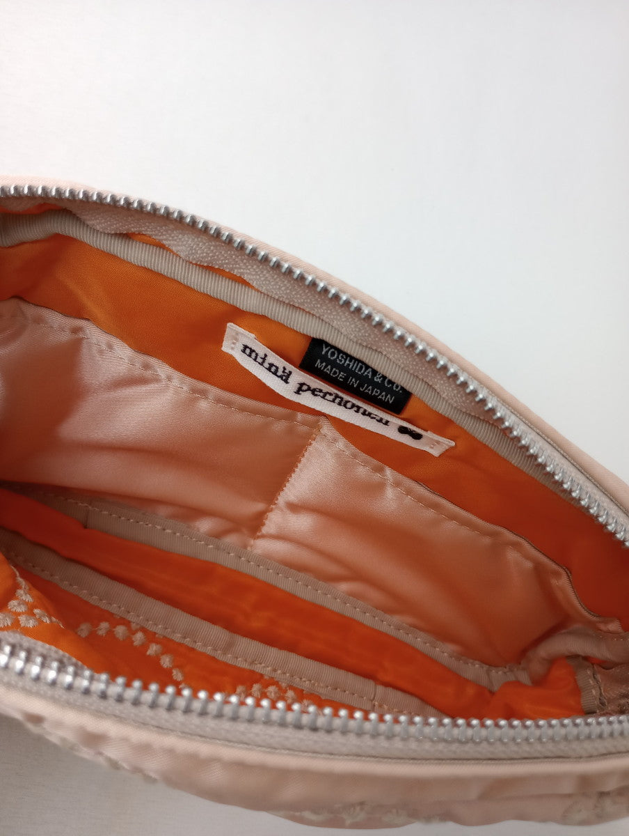 mina perhonen × PORTER ミナペルホネン ポーター tambourine POUCH タンバリン ポーチ ピンク 【中古】