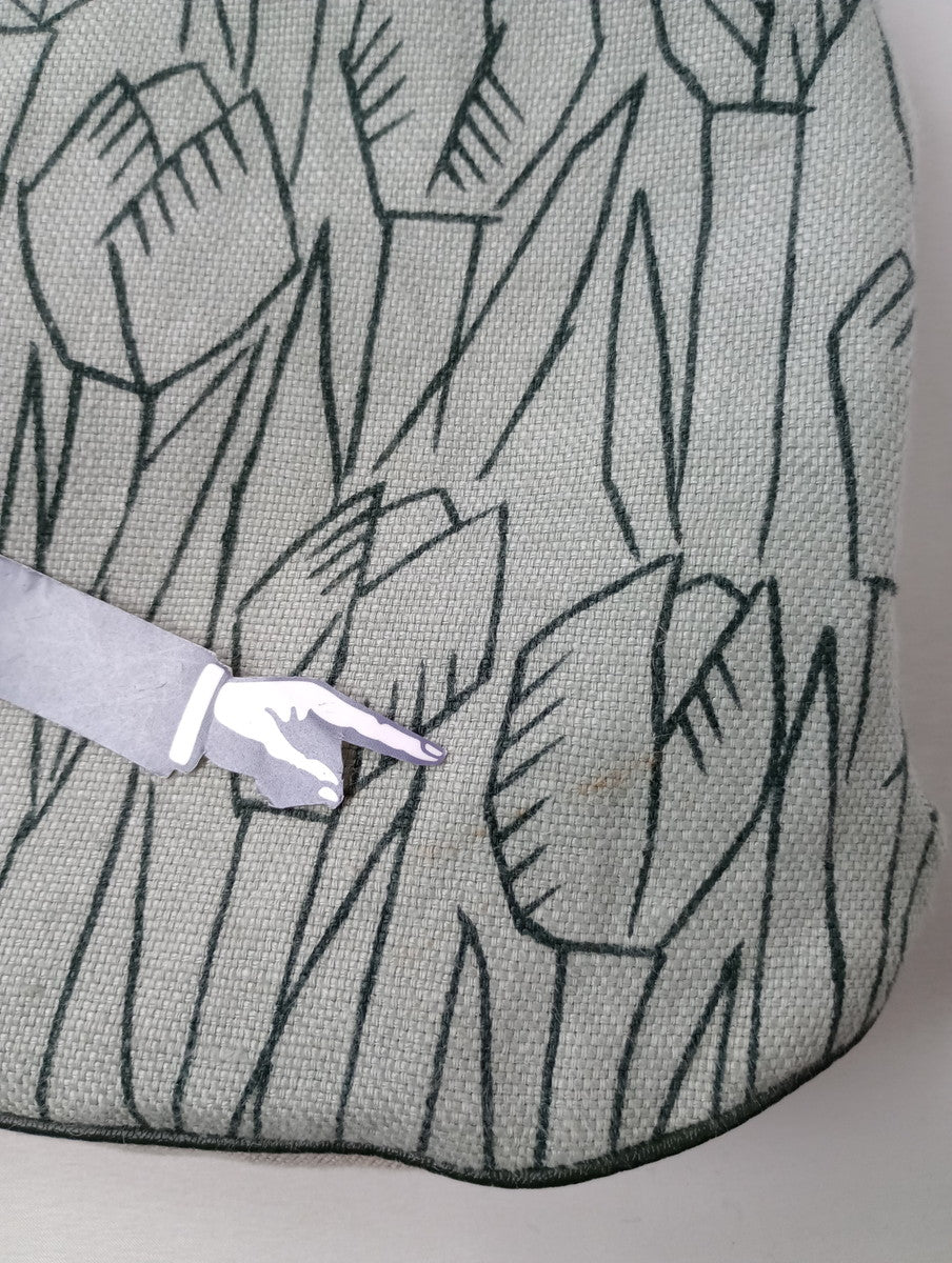 mina perhonen  ミナペルホネン laiva-tulipani バッグ ライヴァ レザー ハンドル  ブルー 【中古】