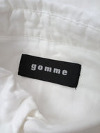 gomme ゴム ロング 長袖 シャツ ブラウス 白 ホワイト  M【中古】
