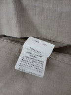 TOWAVASE トワヴァーズ リネン 麻 100％ プルオーバー 長袖 シャツブラウス ピンタック 生成り 【中古】