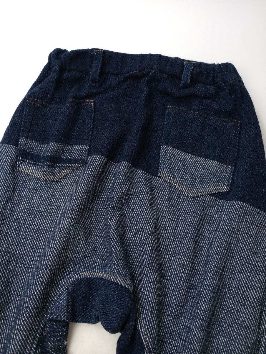 tamaki niime  タマキニイメ  玉木新雌  zengo  インディゴ サルエル イージーパンツ ネイビー L 【中古】