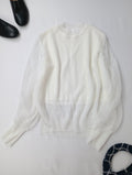 Mame Kurogouchi マメ クロゴウチ Wrapping Knit Pullover ラッピングニットプルオーバー 長袖 トップス 白 【中古】