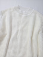 Mame Kurogouchi マメ クロゴウチ Wrapping Knit Pullover ラッピングニットプルオーバー 長袖 トップス 白 【中古】