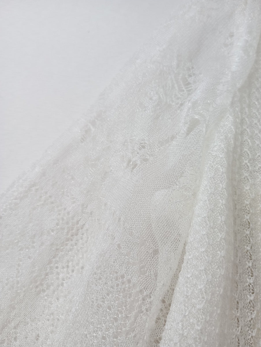Mame Kurogouchi マメ クロゴウチ Wrapping Knit Pullover ラッピングニットプルオーバー 長袖 トップス 白 【中古】