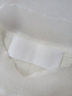 Mame Kurogouchi マメ クロゴウチ Wrapping Knit Pullover ラッピングニットプルオーバー 長袖 トップス 白 【中古】