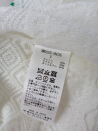 Mame Kurogouchi マメ クロゴウチ Cocoon Layered Knit Tops コクーンレイヤードニット トップス 2  白【中古】