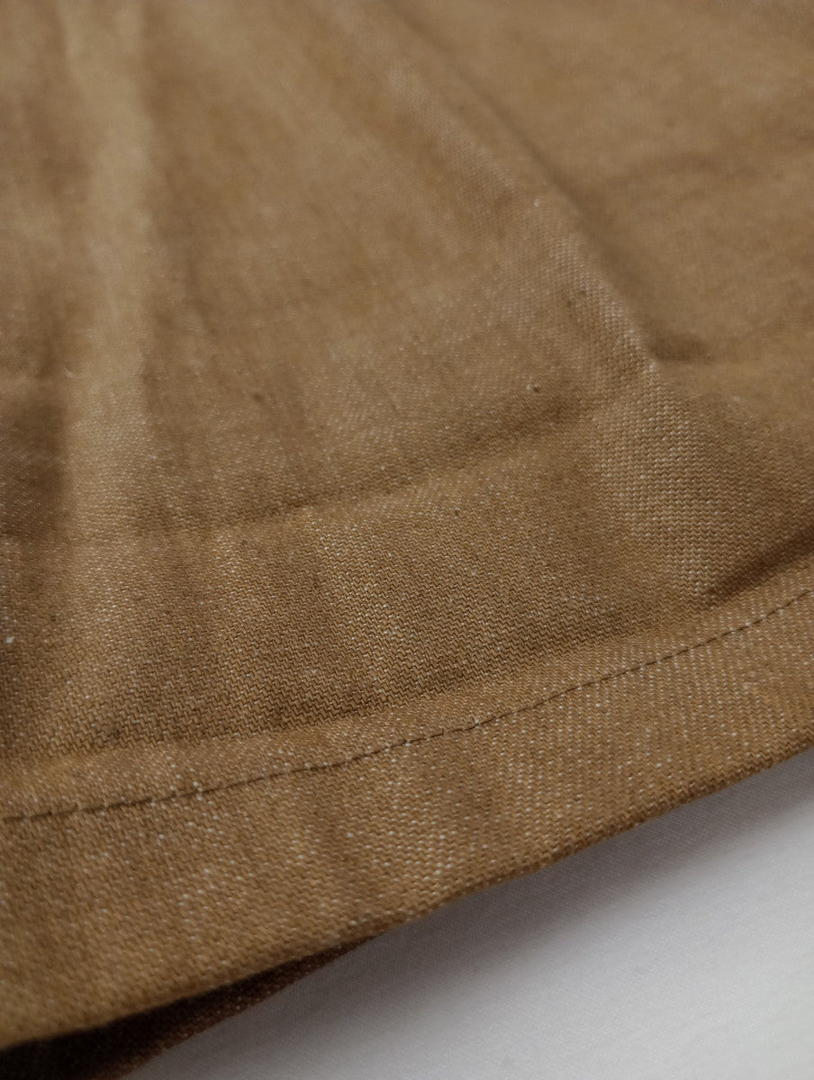 atelier naruse アトリエナルセ cotton farmers salopette pants コットン綿 100％ ファーマーズ サロペット パンツ オールインワン ベージュブラウン F【中古】