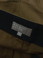 MARGARET HOWELL マーガレット・ハウエル HIGH DENSE COTTON TWILL SKIRT コットン 綿 100％ ツイル スカート カーキ 2 【中古】