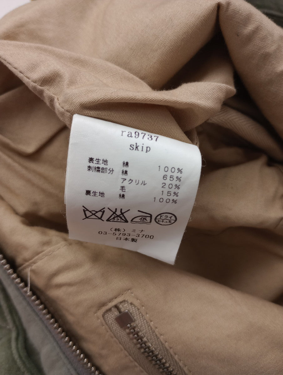 mina perhonen ミナペルホネン skip ボディバッグ カーキ  【中古】