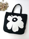 marimekko マリメッコ Unikko Torna Wx トートバッグ ウニッコ 花柄  白黒 【中古】