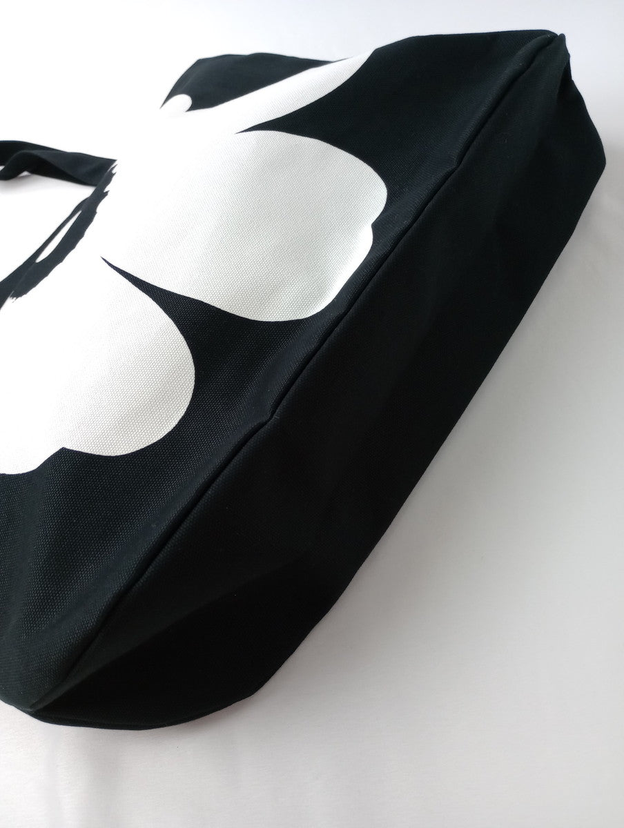 marimekko マリメッコ Unikko Torna Wx トートバッグ ウニッコ 花柄  白黒 【中古】