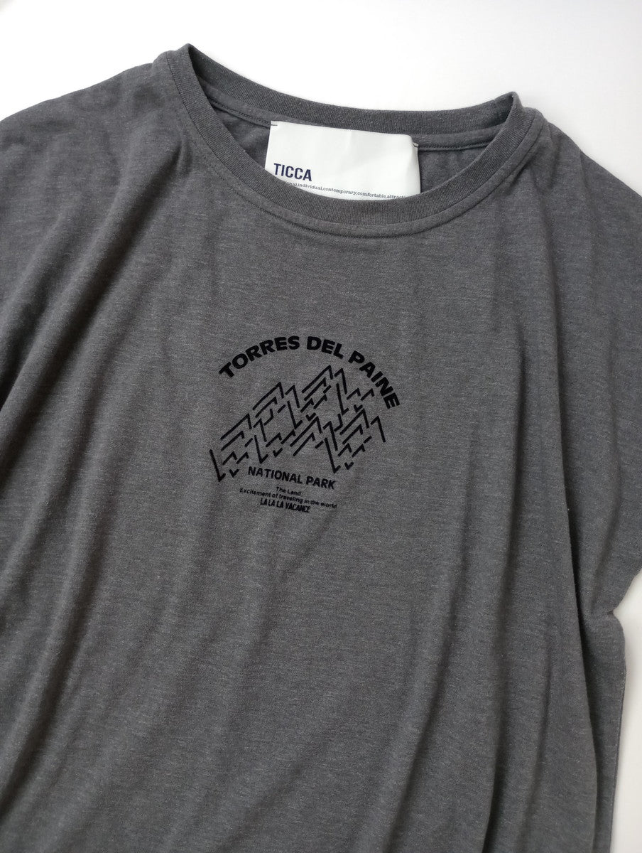 TICCA ティッカ フレンチ Tシャツ カットソー  トップス   グレー (18M＋3538) 【中古】