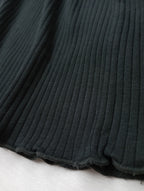 TICCA ティッカ スビンコットンリブパンツ  墨黒 F  【中古】