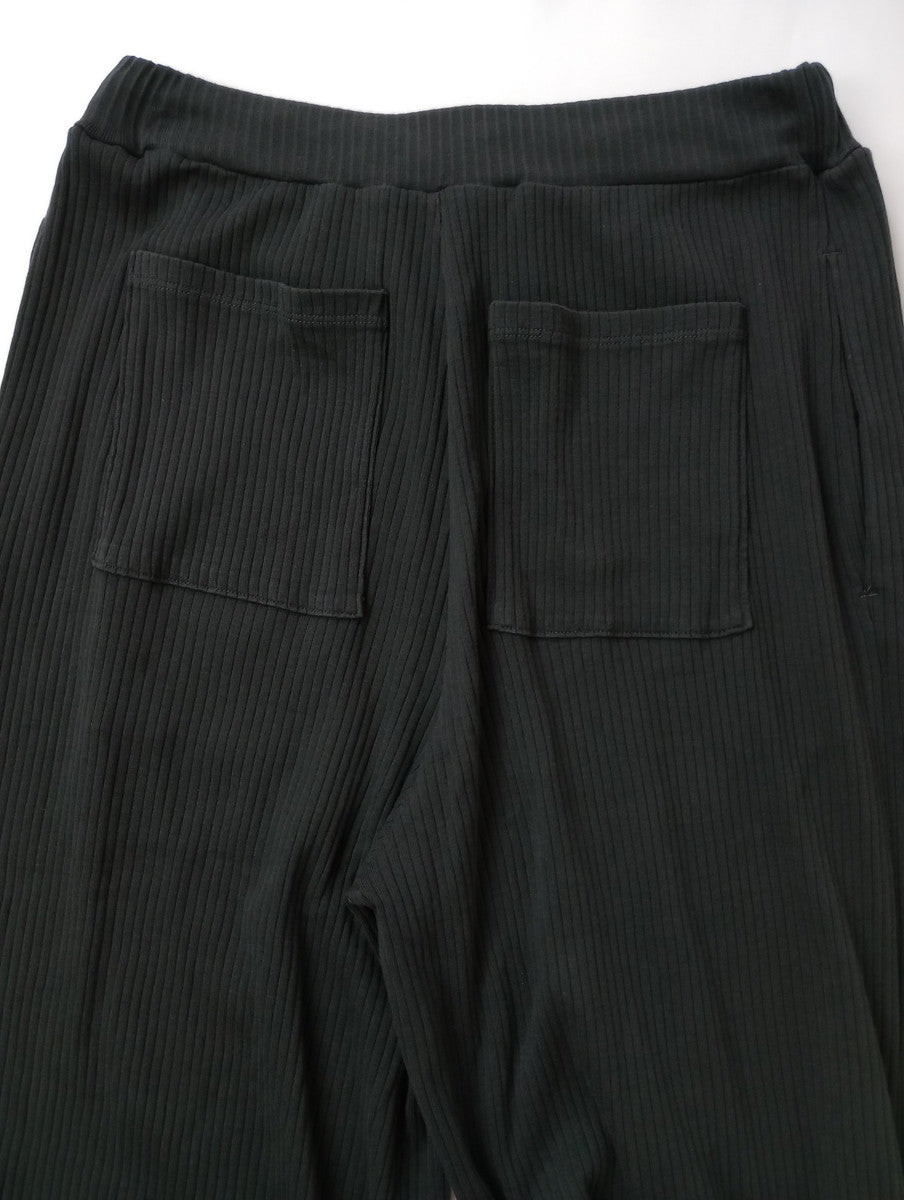 TICCA ティッカ スビンコットンリブパンツ  墨黒 F  【中古】