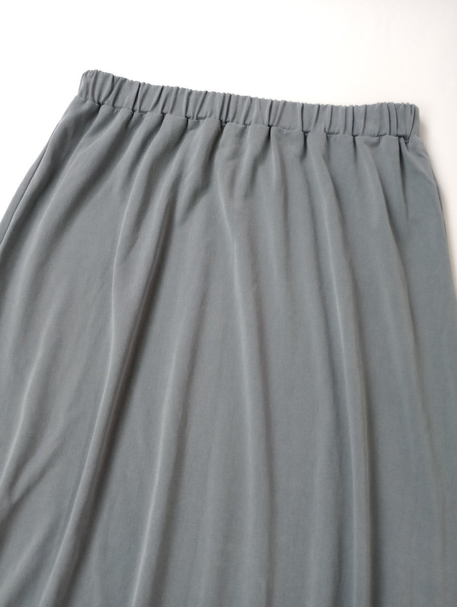 BATONER バトナー BEMBERG SKIRT フレアー ロング スカート グレー 2 【中古】