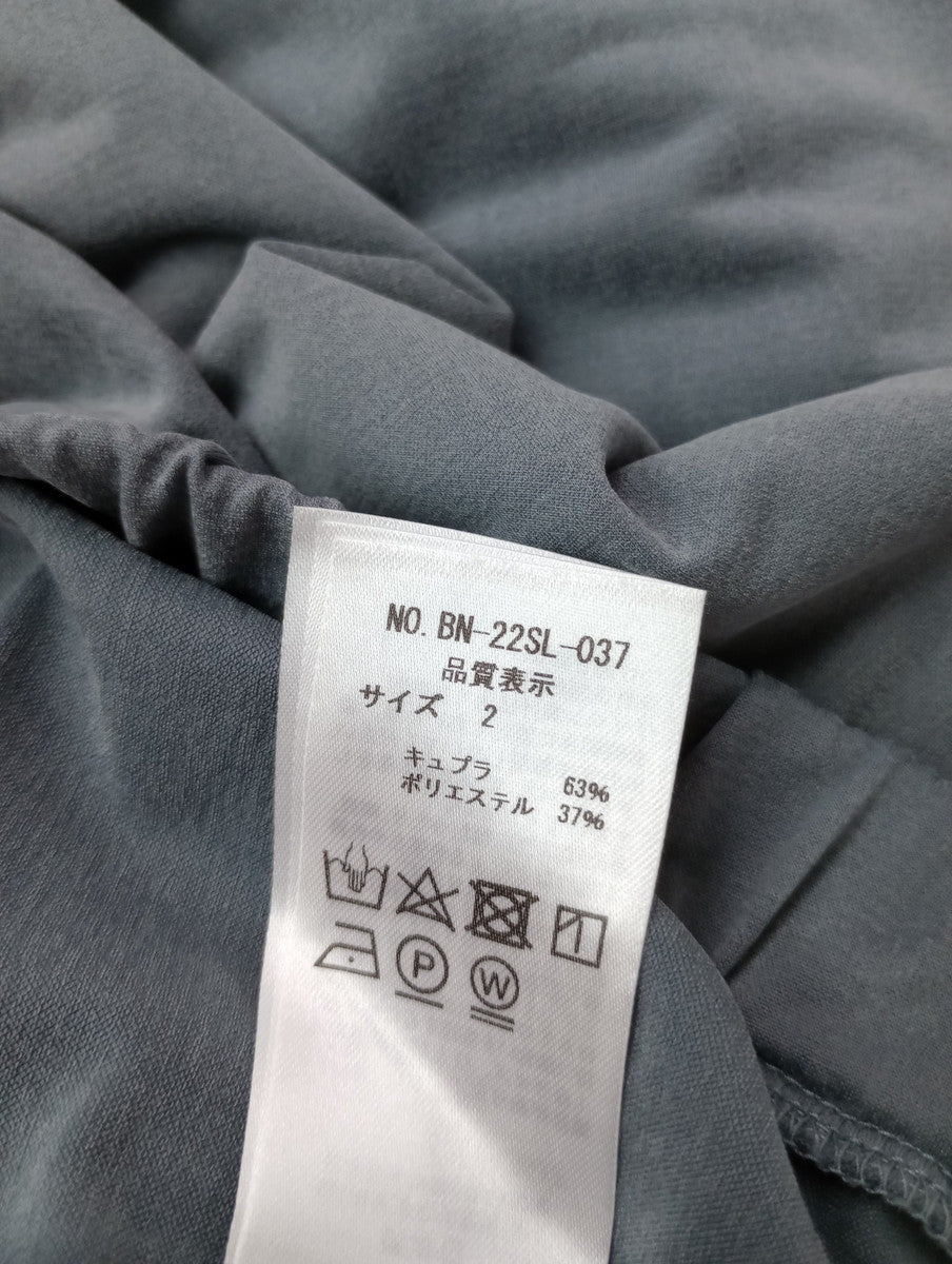 BATONER バトナー BEMBERG SKIRT フレアー ロング スカート グレー 2 【中古】
