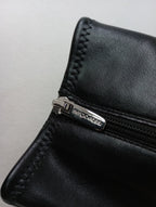 Sergio Rossi セルジオロッシ sr Urban Prince バックル付き レザー ブーツ サイドジップ 黒 ブラック  37 【中古】