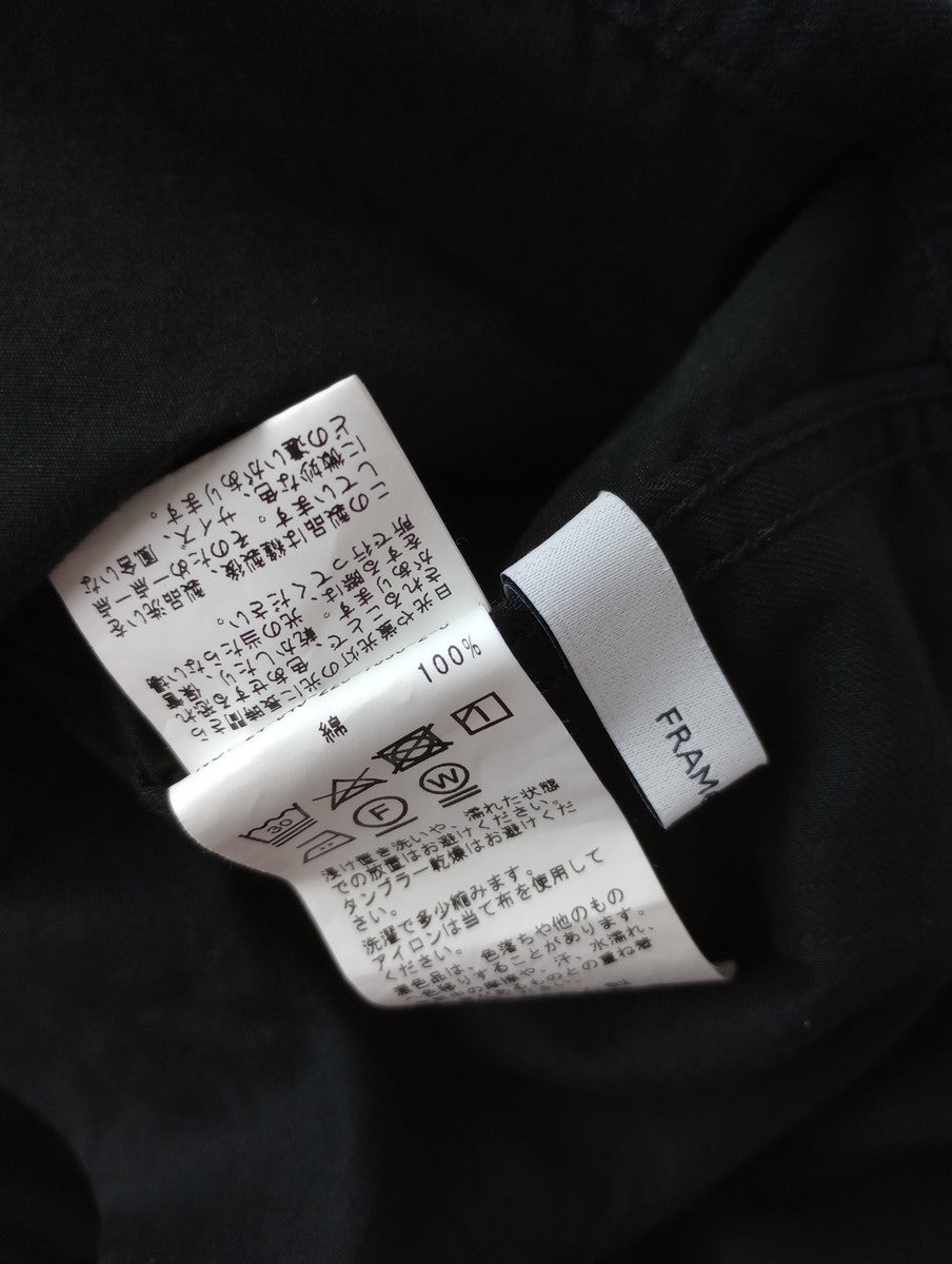 FRAMeWORK フレームワーク コンパクトウェザーサロペット オールインワン 黒 ブラック 38 【中古】