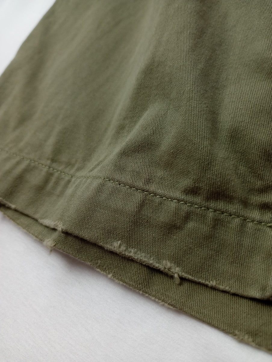 Attick by Johnbull アティック バイ ジョンブル ビンテージ加工 ミリタリーパンツ カーキ S  【中古】