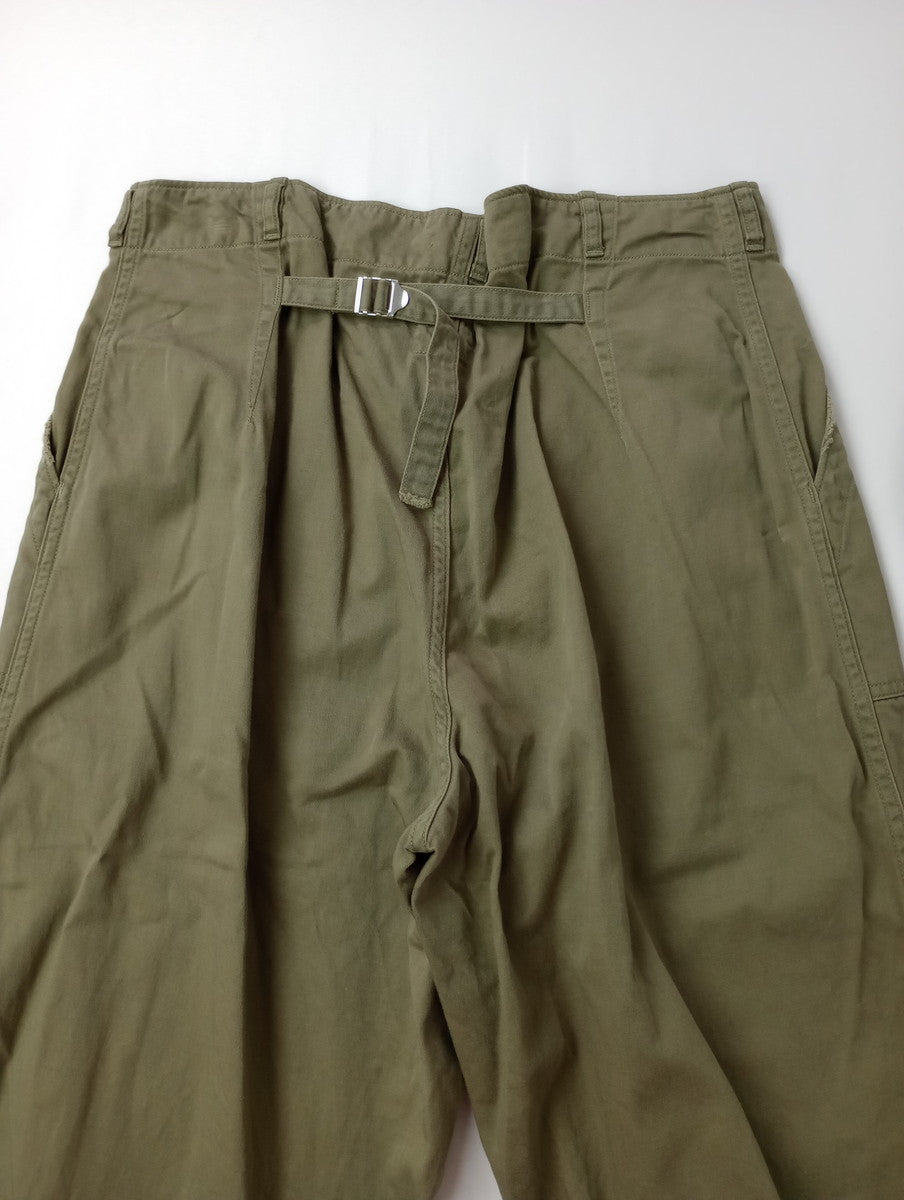 Attick by Johnbull アティック バイ ジョンブル ビンテージ加工 ミリタリーパンツ カーキ S  【中古】