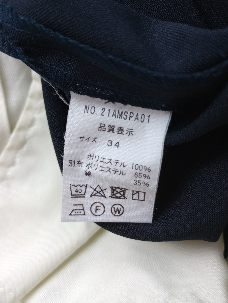 THE SHINZONE ザ シンゾーン CHRYSLER PANTS センター プレス クライスラーパンツ 黒 ブラック 【中古】