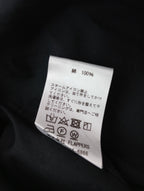 TICCA ティッカ COLLARLESS SQUARE BIG SHIRT ノーカラースクエアビッグシャツ 長袖 トップス 黒 ブラック【中古】