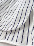 TICCA ティッカ SQUARE BIG SHIRT ストライプ スクエアビッグシャツ トップス 半袖  白 F 【中古】
