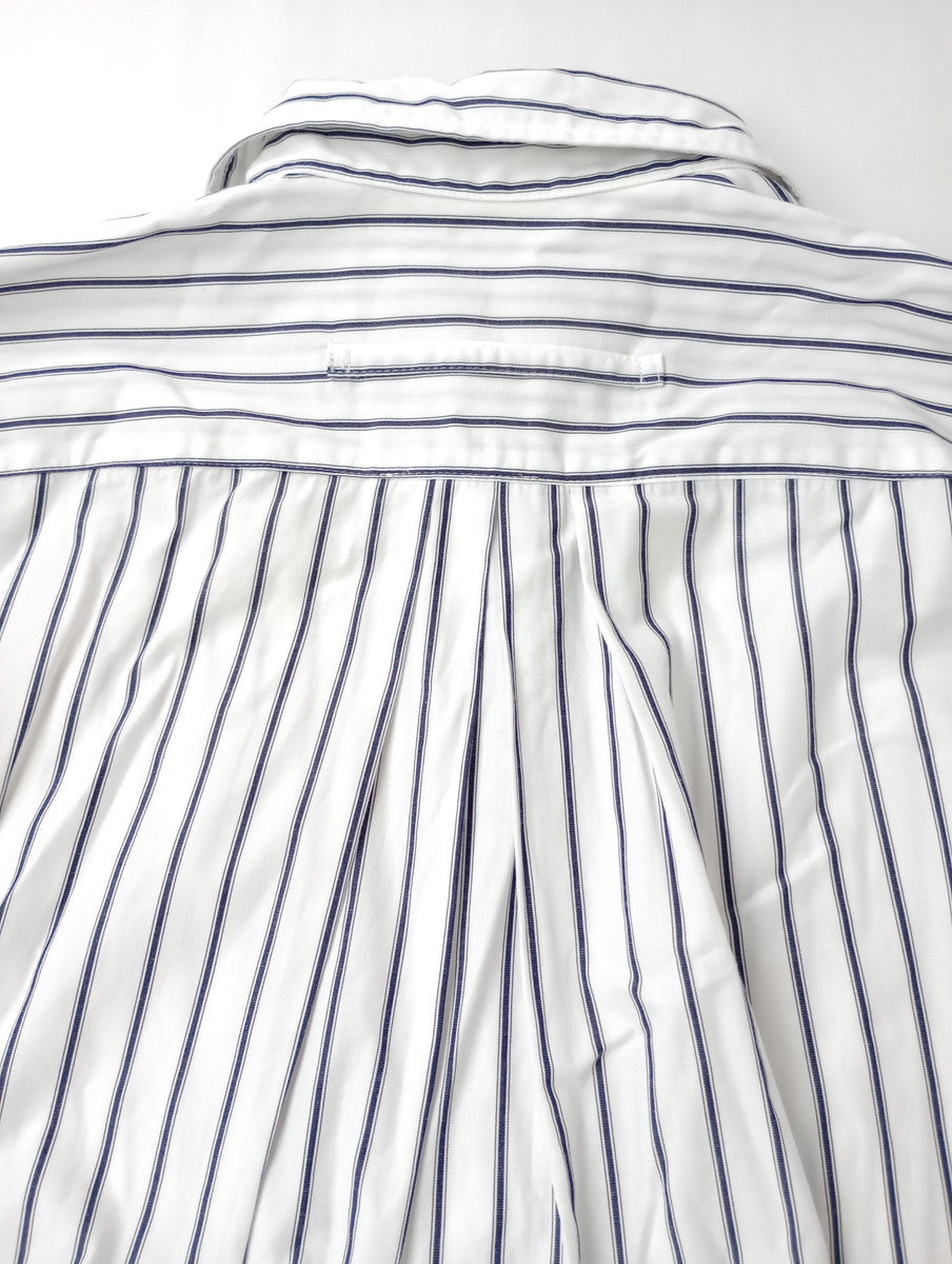 TICCA ティッカ SQUARE BIG SHIRT ストライプ スクエアビッグシャツ トップス 半袖  白 F 【中古】
